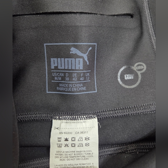Puma Size M Black and Graphic CooperColor-Dry CellTechnology Women's Leggings - Picture 7 of 10